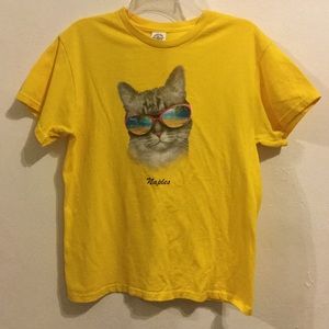 Yellow Naples cat shirt